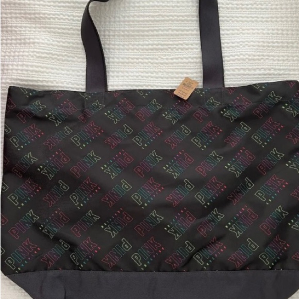 Pink Victoria’s Secret Canvas Zippered Tote bag